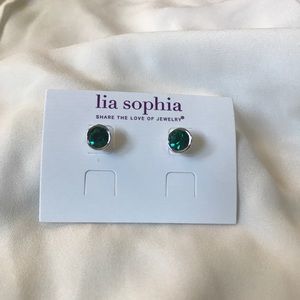 Lia Sophia Emerald Studs